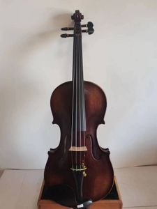 Violon de taille 7/8 Modèle Stradi Forme érable à érable épinette supérieure top main sculptée K3954