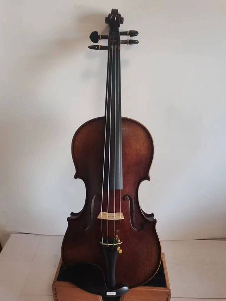 7/8 Tamaño de violín Stradi Modelo de arce Flamed Maple Top Tall Tallado K3956