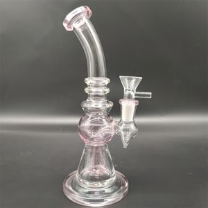 7.8In Roze Tabakspijpen Dikke Glazen Watergrenzen Roken Was Water Pijp Hookahs Accessoires met 14mm Kom