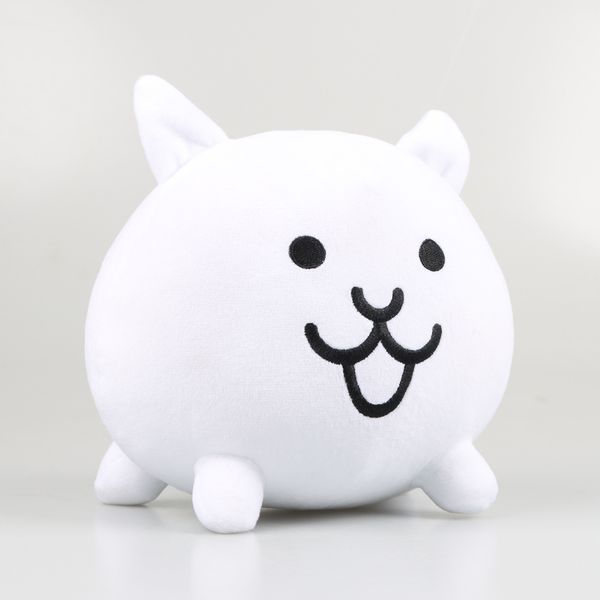 7,8 pouces The Battle Cats Kawaii chat en peluche joli chaton blanc mignon doux animaux en peluche poupée filles enfants enfants bébé anniversaire cadeau de noël