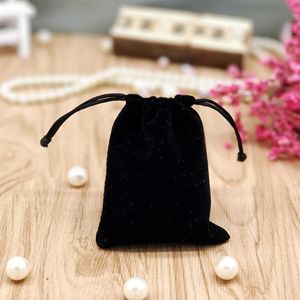 Bolsas con cordón de terciopelo de 7*9 cm, bolsa de regalo, bolsa de joyería flocada, bolsas con cordón de terciopelo con puerto de haz