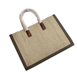 7 A Top Couleur Unie Fourre-tout Sac pour femme Sac à provisions Sac à main de créateur Toile de luxe Grande capacité Rive gauche Classique Mode Cuir Paire Edition Seau Décontracté polyvalent