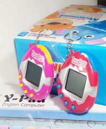 7 Enfants039 Toys Virtual Network Pet Tamagotchi Digital Pet Retro Game Egg Toy chaîne clé électronique Pet Adult Game L5381459385