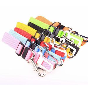 7 couleurs réglable chien voiture sécurité ceinture de sécurité en Nylon animaux chiot siège plomb laisse harnais véhicule ceinture de sécurité