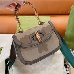 7-kleuren designer oude bloem dame slubtassen retro design hoogwaardige luxe messenger bag casual all-match handtas met grote capaciteit 245F