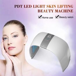 7 Kleur LED Gezichtsmasker Fotonen Lichttherapieapparaat Huidverzorgingslampmachine Huid Herjuvening PDT Anti -verouderende acne rimpel Verwijderen