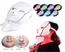 7 Color LED Masque facial Thérapie Masque masque pour le visage Light Therapy Masque avec microcurrent pour Skin2601659