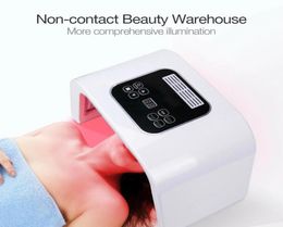 7 Kleur LED GEZICHTE NEC MASK MASK EMS Micro -elektronica Pon Therapie Maskers Wrinkle Rimovle Removal Huid Verjonging voor gezicht en nek Beauty7730815