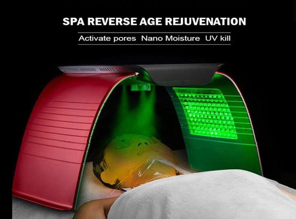 7 Couleur LED Peau REJUNIGNATION FACE MASQUE LIGNAGE ANTICE ANTICE FACIAL MACHINE EXFOLIATINATION HYDUTURISE Oxygène Spray Beauty 9159549