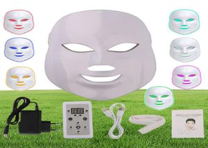 7 Kleur LED Therapie Mask Mask Skin Herjuvening Wrinkle verwijdering Face Care Devices6244847