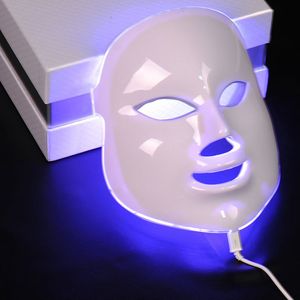 7 couleurs lumière photon LED rajeunissement de la peau masque facial thérapie de soins de la peau du visage anti-âge anti-acné blanchissant la peau serrer