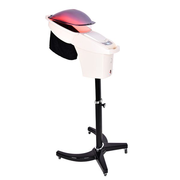 7 lumières de couleur améliorées Salon Nano Hair Steamer Mist Machine 7 fonctions pour la teinture Traitement permanent de l'huile ProcessorAccelerator Barber ou Home Spa Equipment