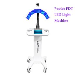 Máquina de belleza de terapia de luz con máscara facial LED PDT de 7 colores para equipos de salón de rejuvenecimiento de la piel facial