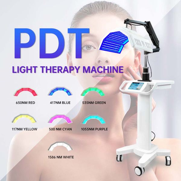 Envío gratis 7 colores PDT Terapia de luz LED Máquina para el cuidado del cuerpo Rejuvenecimiento de la piel facial LED Belleza facial SPA Terapia fotodinámica productos de belleza para uso doméstico