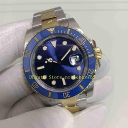 7 couleurs Real Po 904L acier VS usine automatique Cal 3135 montres hommes 40MM 116613LB Date céramique 18K deux tons or bleu 116613 330l