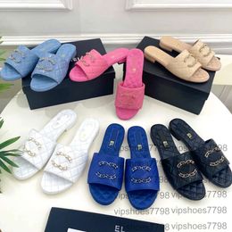 7 kleur slippers sandalen 2024new loafer pool casual schoen flat man mule dames sexy schuifregelaars meisje zomer strand luxe ontwerper schuifhoens maat 35-41 sandale cadeau