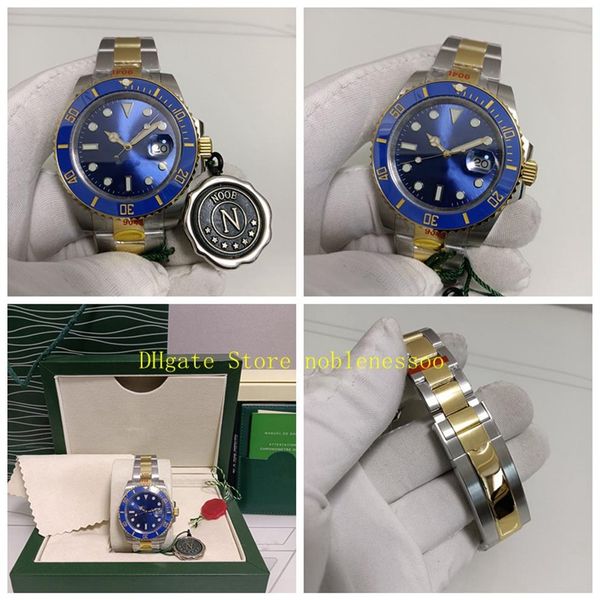 7 Couleur Super N Factory Montres 904L Avec Boîte D'origine Mens 41mm Cadran Bleu 126613 Numéro de carte correct 126613LB 126610 Acier Or D311T