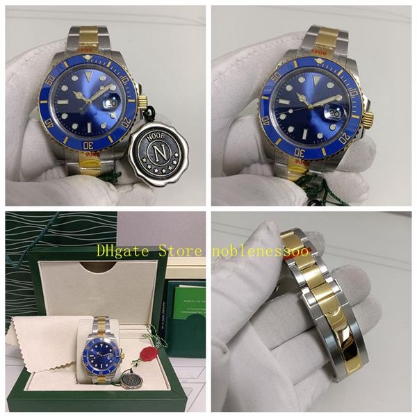 7 Couleur Super N Factory Montres 904L Avec Boîte D'origine Mens 41mm Cadran Bleu 126613 Numéro de carte correct 126613LB 126610 Acier Or D302d