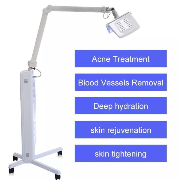 Lámpara fotodinámica de belleza LED Vertical de 7 colores, fototerapia para acné facial, terapia de luz biológica, máquina PDT de terapia de fotones de luz BIO de pie