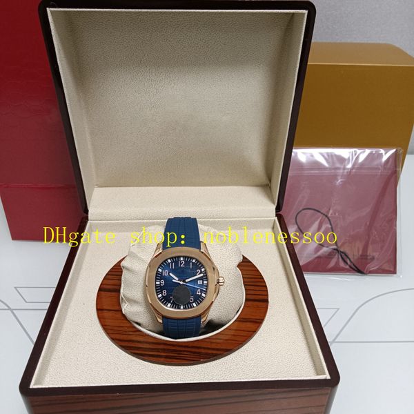 7 Color con caja original Super Watch Men 40 mm Dial azul Rose GOOL PULCELET 5168 ASIA CAL.324 Movimiento Transparente ATOMÁTICO 5711 Everose Sport Relojes