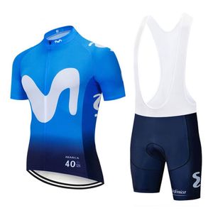 7 kleuren 2019 MOVISTAR fietsen TEAM jersey 20D bike shorts Ropa Ciclismo HEREN zomer sneldrogende pro FIETSEN Maillot bodem wear232I