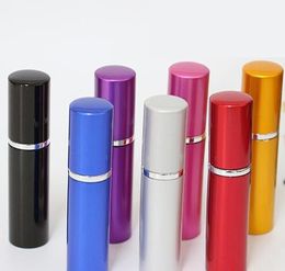 7 kleuren 5CC gladde aluminium parfumflesje 10 ml navulbare parfumverstuiver Reisflessen geurglas Sprayflessen Huisgeuren 2023 nieuwe stijl