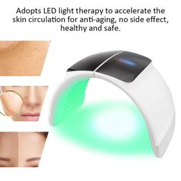 7 colores bio pdt led fotón cabina infrarroja cuidado de la piel mascarilla facial pdt máquina de terapia de luz led para blanquear la eliminación de arrugas