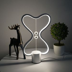 7 couleurs Heng Balance lampe LED veilleuse USB alimenté décor à la maison chambre bureau Table lampe de nuit lumière C0930