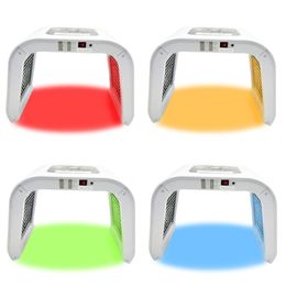7 Kleuren LED Facial Photon Licht Therapie Machine Rood Blauw Groen Geel PDT Beauty Apparatuur voor huidverjonging
