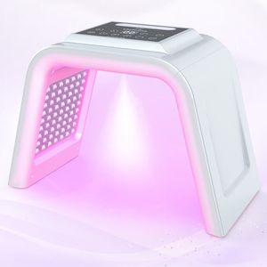 7 kleuren LED-lichttherapie Gezichtsmasker Foton PDT Machine Anti-veroudering Anti rimpelhuid Verjongingswisseling Witeling Face Care Beatuy apparaten met waterspuiten