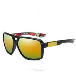 7 kleuren buitensportzonnebrillen voor heren en dames Kleurrijke rijbril Reflecterende lenzen Groothandel zonnebril Vos