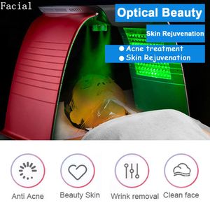 7 Colors Pdt Led Photodynamic Therapy Heating Beauty Device Facial Acne Removal Anti Aging Wrinkle Removal Lighten Spots Skin Rejuvenation Machine