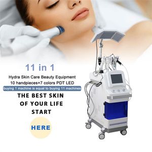 7 kleuren PDT LED Water Zuurstofstraal Peeling Hydro Dermabrasion Vacuüm RF Skin Scrubber Machine Gezicht Heffen Acne Behandeling Huidverstakking Schoonheidsapparatuur