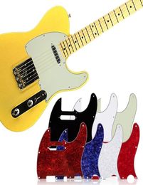 Pickguard blanc à 3 plis, 7 couleurs, taille Standard, pour guitare électrique Tuff Dog, multicolore, 3 plis vieilli, Pearloid6179206