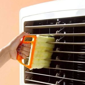 7 Finger Dusting Nettoyer outil de fenêtre microfibre Brosse Climatiseur Nettoyer avec un chiffon de nettoyage à l'aveugle vénitien lavable