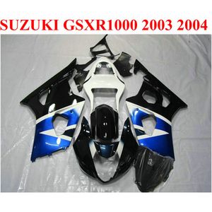 7 geschenken Personaliseer Keuken Kit voor Suzuki GSX-R1000 2003 2004 K3 K4 Zwart Blauw Wit Backings GSXR1000 03 04 Carrosserieset CQ47