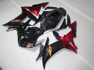 7 Geschenken Fairing Kit voor Yamaha YZF R1 2002 2003 Silver Black Red Flames Backings Set YZF R1 02 03 SE48