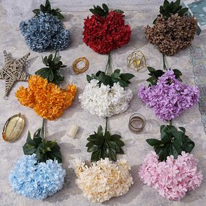 7 hoofd hortensia bal chrysant nep bloem kunstmatige hortensia bruiloft decoratie boeket huis woonkamer decoratie bloemstuk EH