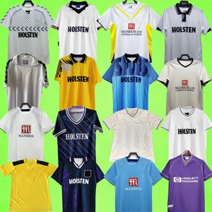 Maillots de football rétro Tottenham 78 81 82 83 84 86 88 92 94 95 98 06 07 08 09 10 11 SPURS Klinsmann KANE SON DEFOE PERRYMAN MABBUTT MADDISON Chemises de football vintage à domicile