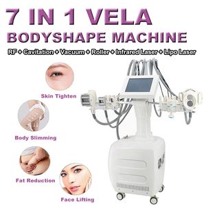 Vela roller lipo cavitatiemachine lichaam vormgeven vetverbranding 7 in 1 lipo laser rf ir vacuüm roller gewichtsverlies huidverstakking salon apparatuur rimpelverwijdering