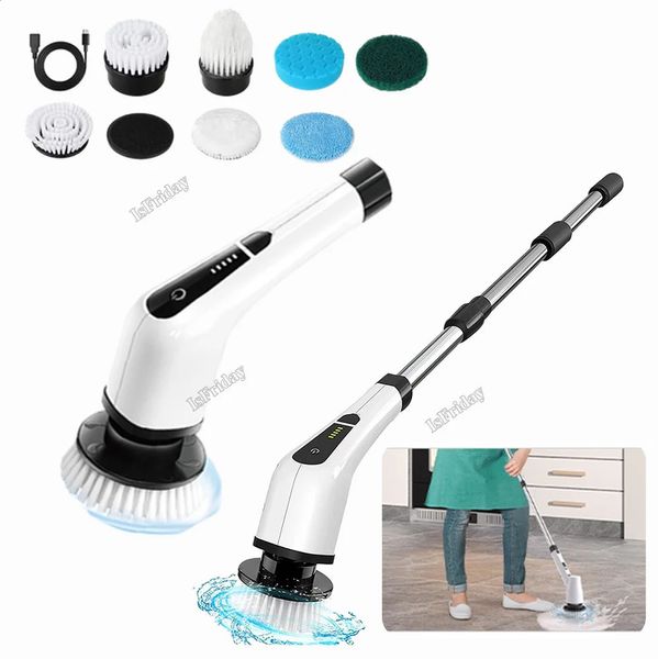 Brosse de nettoyage électrique 7 en 1, outils ménagers, produits pour vitres de la maison, cuisine, salle de bains, nettoyeur 240131
