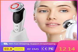7 In 1 face lift Devices RF Microcurrent Skin Rejuvenation Massager Lichttherapie Anti -aging rimpel schoonheidsapparatuur 2201109396808