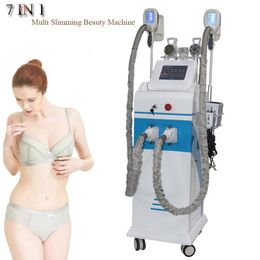 7 en 1 Fat Freeze RF Ultrasonic Beauty Machine Cryolipolyse Cavitation Perte Perte Diode Laser Lipolyse Slim Machines 3 Cryo Handle