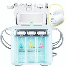 7 en 1 H2O2 Agua Oxígeno Peligratoria Piel limpiadora Máquina hidrofacial Dispositivo de belleza de cuidado de la piel facial