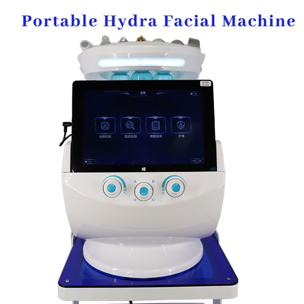 7 en 1 Hydra Facial Microdermabrasion Máquina de belleza Detección de piel Limpieza al vacío Oxígeno Cuidado facial