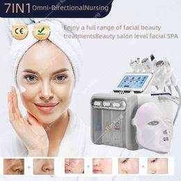 7 IN 1 Hydrafacial Machines Waterstof en zuurstof Radiofrequentie Gezichtsreiniging Kleine belletjes Microdermabrasie Huid Hydraterende