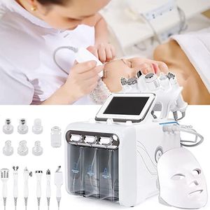 Machine professionnelle d'hydro-dermabrasion faciale 7 en 1, appareil de microdermabrasion faciale, dissolvant de points noirs, aspirateur de pores, dispositif de soins de la peau du visage