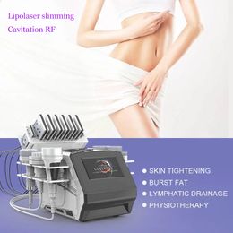 7 In 1 Lipo Laser Ultrasone RF Cavitatie Machine Lichaamsvorm Kalmeren Oogvermoeidheid Elimineren Overtollige Vetcellen