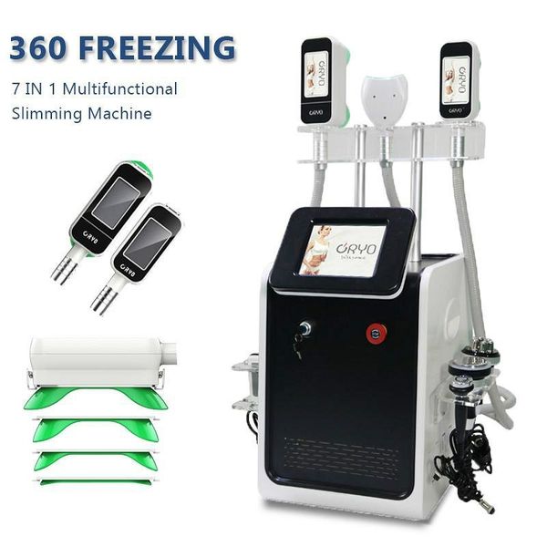 Máquina de adelgazamiento 7 en 1 Mini 360 Cryo Cryolipolisis Congelación de grasa Doble barbilla 360 Eliminación de criolipólisis Congelación de grasa Abdomen Vientre Machin