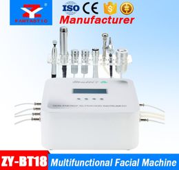 7 EN 1 Machine faciale multifonctionnelle Microdermabrasion Spray d'oxygène Activation des soins de la peau Micro courant RF Lifting Galvanic Beauty4509761